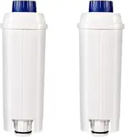 [PUREUP] 2 packs Water Filter Compatible with Longhi Filter DLSC002 ECAM, ETAM, DLS C002, EC680, EC800, Water Filter Cartridges Activated Carbon Softener