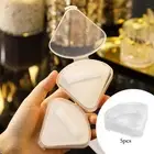 Triangle Puff Box Case Powder Puff Container Compact 5Pcs/Pack for Home Use