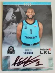 2023-24 H&C LKL Rookie Autograph Wolves Vilnius #WOL-RA01 Rasheed Sulaimon 4/20