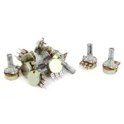 10 Pcs 10K OHM Linear Taper Rotary Potentiometer 10KB B10K Pot