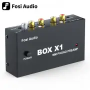 Fosi Audio Box X1 Phono Preamp for MM Turntable Mini Stereo Audio Phonograph