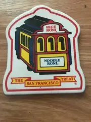 Rice A Roni Ceramic Trivet 7" Noodle Roni The San Francisco Treat Trolley Hangs