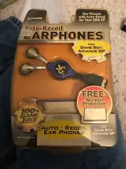 Auto-Recoil Headphones Nintendo Gameboy Advance SP