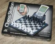 EXCALIBUR ELECTRONIC CHESS STATION 2 IN 1 CHESS COMPUTER NO. 975 NEW OPEN BOX