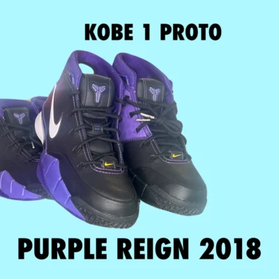Kobe 1 Prototype Purple Reign sizs 8
