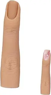 Nail Training Finger - Silicone Practice Fingers For Acrylic Nails | Nail Practice Fingers For Manicure Practice | Flexible Joints Fake Nail Finger, Silicone Nail Practice Fingers Hand For Manicure