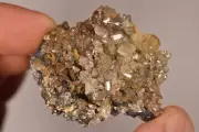 *CERUSSITE* On GALENA Specimen 4.7cm 67.6g Barite Natural Crystal Cluster