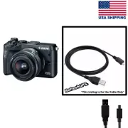Canon EOS M6 SLR Digital Camera USB Cable Transfer Cord Replacement