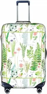 [FSCEV] Springtime Herb Garden Trolley Suitcase Business Travel Luggage Protective Cover 18-32 Inch, white, L