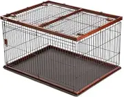 Dog Cage Heavy Duty Dog Crate Dog cage Small and Medium-Sized Dog Fence Double-Layer Indoor Dog cage Door Dog Crate Dog Kennels and Crates (Size : Medium)