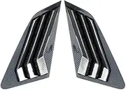Rear Quarter Window Louvers Car Tunning Panel Side Air Vent Cover Trim Compatible for A3 8Y Sportback Hatchback 2021 2022 Accessories(Carbon Fiber Look)