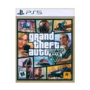 【SONY 索尼】PS5 GTA5 俠盜獵車手5 Grand Theft Auto V(中英文美版)