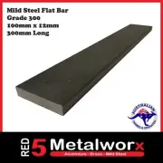 Mild Steel Flat Bar - 100mm x 12mm x 300mm long - Grade 300 (AS3679.1) @ Red 5