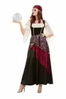 Smiffys 50953L Deluxe Fortune Teller Costume, Women, Black, L - UK Size 16-18