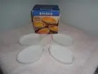 Set Of 4 Bonjour Porcelain Oval Ramekins