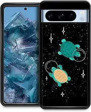 [CARLOCA] Compatible with Google Pixel 8 Pro Case,Space Turtles Pattern Google Pixel 8 Pro Cases,Ultra Protection Shockproof Soft Silicone TPU Non-Slip Back for Google Pixel 8 Pro