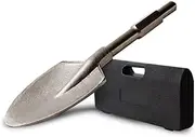 Baumr-AG 130mm Clay Pointed-Tip Spade Jackhammer Chisel, 30mm Hex with Bonus Carry Case