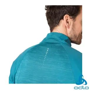 【ODLO】男 刷毛填充保暖夾克 薩克森藍(輕量外套 保暖 透氣 環保 防寒)