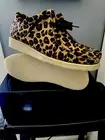 Padmore & Barnes P204 wallabee leopard ponyskin packer hanon - Sz 10 clarks