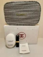CHANEL Christmas Holiday Gif Set 2022 HYDRATION ON HAND Cream Lip Balm Pouch