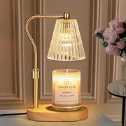 [ZİGGLER] Candle Warmer – Electric Wax Melt Warmer & Mug Warmer with Timer – Adjustable Heat – for Home & Office – Safe & Stylish Gift Idea (Gold)