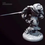 1/24 resin figures model 3D printing of Sirius Swordsman Unassembled Unpainted