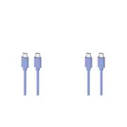 2PK Moki USB-C to USB-C SynCharge Cable 1 Meter iPhone/Android Ultra Blue
