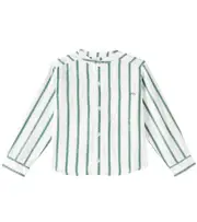 [The New Society] The New Society Milos striped shirt Y 8 white