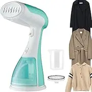 Portable Clothes Steamer, 1500 W Clothes Steamer with 300 ML Water Tank, 30 S Fast Heat Up, Handheld Steamer with Compact and Portable for Home, Office, Travel Green