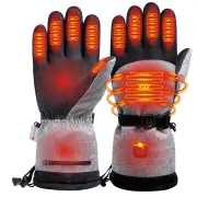 TENGOO Heated Gloves Thermal Winter Waterproof Ski Heated Gloves MTB Riding Windproof Motorcycle Five-Finger Touch Scree