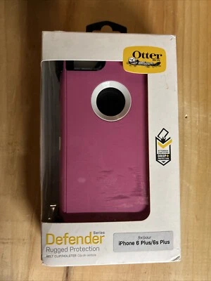 OtterBox Defender Phone Case iPhone 6 Plus -6s Plus Case w/Holster-pink New