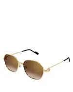 Cartier Premiere De Cartier Square Sunglasses, 56mm