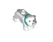 NEW LEGO White Bulldog Dog Animal 65388pb03 Friends 60417