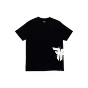 Fallen Footwear Men Over Spray Tee Jumper Regular Fit Black/White