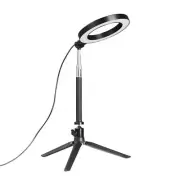 6'' LED SMD Ring Light Kit With Stand Dimmable 5500K For Camera Makeup Phone A