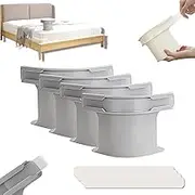 Bed Sheet Holders Straps 4Pcs, Heavy Duty Bedsheet Corner Tightener Clips with Lock Strips, Bed Sheet Clips Fasteners, Secure Mattress Protectors and Bedding