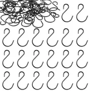 60 Pack Small S Hooks, 1.5 Inch S-Hooks Ornament Storage Hook for Hanging Jew...