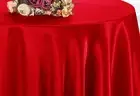 Wedding Linens Inc. Premium 90" Satin Round Tablecloths