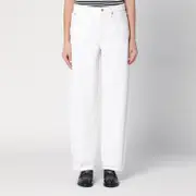 [Frame] White stiff denim jeans 28 White