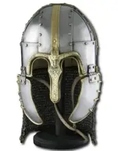 Medieval Functional Nasal Helmet 18g Steel Chainmail Knight Armor full wearables