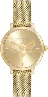 [Olivia Burton] Women's ULTRA SLIM BEE Watch, gold/gold, 28MM