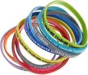 BESPORTBLE 12Pcs Practical Multiplication Tables Silicone Wristbands for Party Bangle Present Durable and Fun Accessories for Themed Events and Festivals