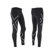 CLEARANCE!! 2XU Womens Compression Long Tights - Black/Silver