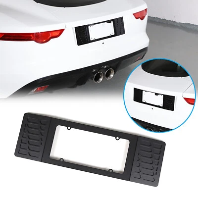 Rear license plate Black Auminum Alloy filler Frame For Jaguar F-TYPE 2013-24