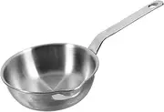 iplusmile Mini Breakfast Nonstick Pan Stainless Steel Cooking Pan for Home Kitchens Even Heat Distribution for Pancakes Omelets and Ramen Easy Clean Cooking Essential