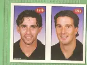 1996 AFL SELECT STICKER #121 STEPHEN SILVAGNI & ANG CHRISTOU, ALL AUST. TEAM