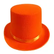 unbrand Vintage Derby Hat Magician Costume Cosplay Halloween Hat Party Gentleman Hat Orange 1