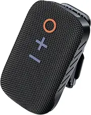 MEE audio goSPKR Wearable Clip-on Bluetooth Speaker with Built-in Magnet, IPX5 Water Resistance, and Built-in Speakerphone w/Microphone for Hands-Free Music & Calls; Connect Up to 2 in Stereo (Black)