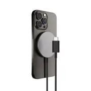 iQuick 15W 12V/1.5A 1 Meter Fast Charging Magnetic Wireless USB Type C Charger