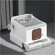 Extra Large Drawer Cat Litter Box Fully Enclosed Litter Tray Front Entry Top Exit Cat Pan with Lid Anti-Splash Pet Toilet Supplies